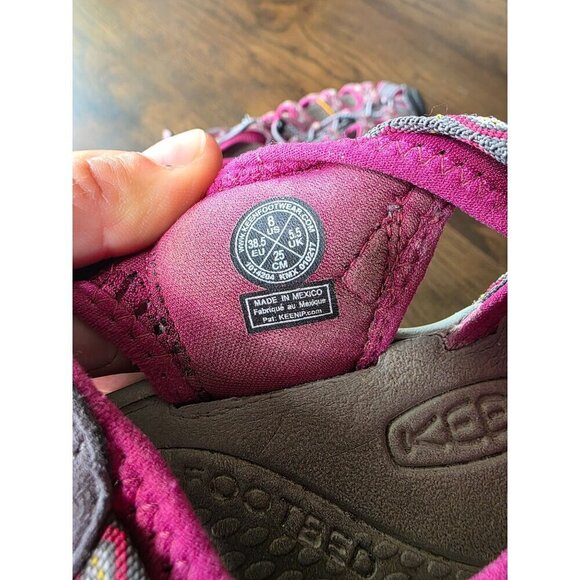 Keen Womens Waterproof Whisper Outdoor Hiking 1014204 Pink Grey Sandals 8 - Picture 6 of 16
